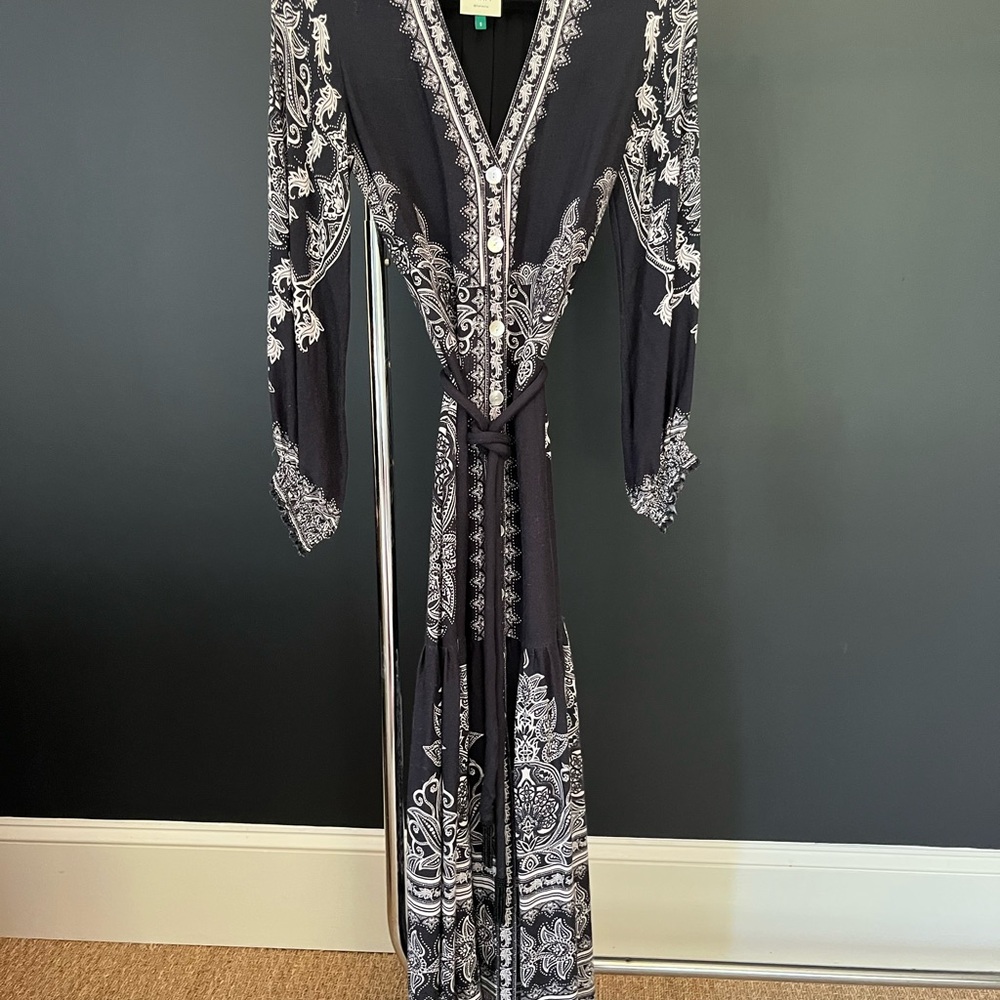 FARM Rio Black & White Paisley Maxi Dress - Picture 3 of 14